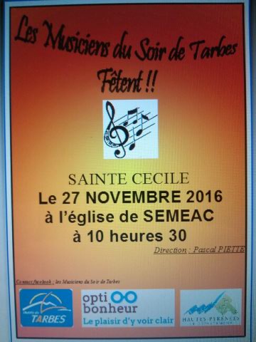 Concert Sainte Cécile 2016